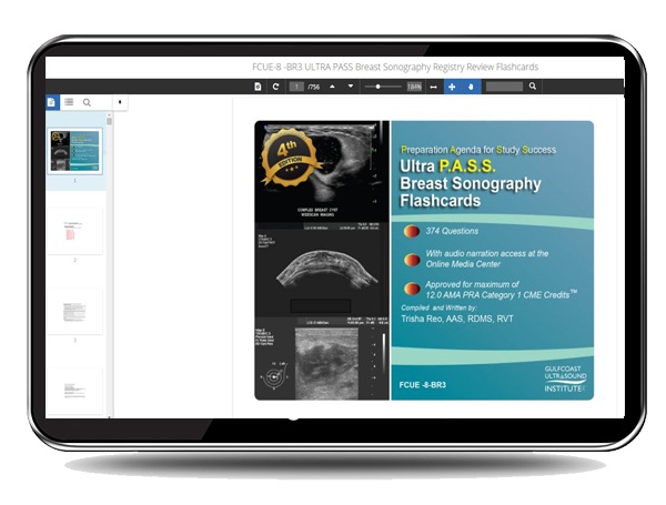 ULTRA P.A.S.S Breast Ultrasound Registry Review Flashcards - Digital Version